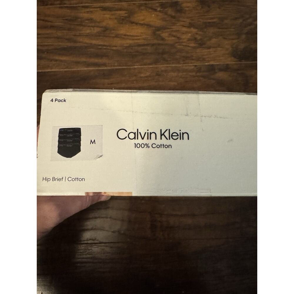Calvin Klein Men's Underwear Medium 4-Pack Cotton Black Hip Briefs NP2173X - Picture 2 of 5